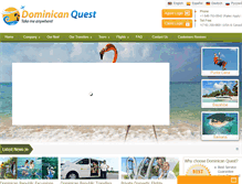 Tablet Screenshot of dominicanquest.com
